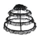 thumbnail image 1 of Crinolina de Enagua de 4 Aros, Miriñaque para Boda, Aros Ajustable Negro Soledad Aro vestido de boda, 1 of 10