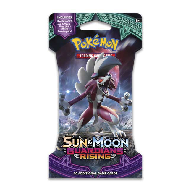 Pokemon TCG Sun and Moon Guardians Rising Sleeved Booster 3 Pack Holo Rare New 
