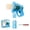 Blue (15holes), variant on Bubble Gun with 15-Holes Automatic Bubble Machine, Continuous Bubble Blower for Outdoor Summer Fun, Easter Party Favors Wedding Activities Gift
