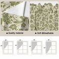 thumbnail image 5 of Green Floral Swag Valances for Windows, Kitchen Curtains 36 Inch Length 2 Panels Set, Vintage Rustic Botanical Spring Short Curtains for Small Windows Rod Pocket Cafe Curtains Drapes 28"x36", 5 of 8