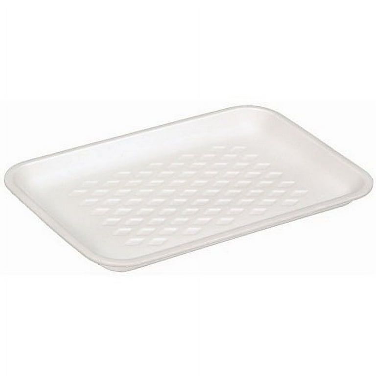 Supermarket Tray, #1S, 5.1 x 5.1 x 0.65, White, Foam, 1,000/Carton Supermarket Tray, #1S, 5.1 x 5.1 x 0.65, White, Foam, 1,000/Carton