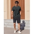 thumbnail image 4 of COOFANDY Men T Shirts Short Sleeve Muscle Workout T Shirt Summer Cotton Classics Undershirts, 4 of 6
