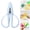 Blue, variant on Portable Safety Scissors with Cover, Craft Scissors, Blunt Tip Child Scissors for Paper Cutting, Mini Classroom Art Scissors for Home DIY Projects, Blue, 1 Pack
