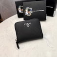 thumbnail image 3 of Cartera Con Cremallera De Piel Prada , Adecuada Para Mujer LM207 , Con Maleta, 3 of 4