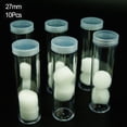 thumbnail image 4 of 10pcs Plastic Coin Collection Box Protection Tube Holder For 27mm/30mm Coins Capsules Storage Container Tube Holder With Lid, 4 of 10