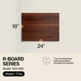 thumbnail image 2 of John Boos R-Board Reversible Wood Cutting Board, 24" x 18" x 1 1/2", Walnut, 2 of 9