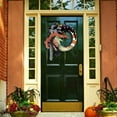thumbnail image 4 of YIKA Halloween Decoration Crescent Witch Maple Leaf Wreath Halloween Door And Window Hanging Decoration Halloween Scene Decoration Props F3Halloween Yard Decor, 4 of 6