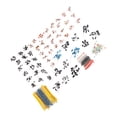 thumbnail image 1 of Kit de componentes electrónicos, 1400 Piezas Componentes electrónicos Resistencia de película metálica Condensador electrolítico de cerámica Transistor Kit de diodo LED para Bricolaje, 1 of 7