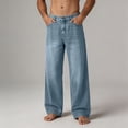 thumbnail image 7 of ZUBMGKTE Men's Heavyweight Wide-Leg Relaxed-Fit Jeans: Y2K Casual Style, Relaxed-Fit Jeans for Work, the Office, and Street Style, 7 of 7