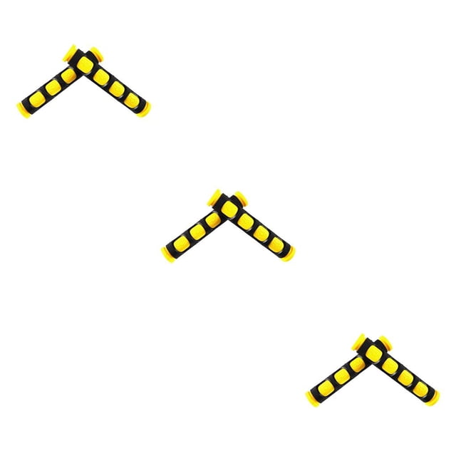 Guardoinrt 1 Paire Poignée de Guidon Moto Moto Manchon de Poignée Accessoires Automobile Jaune 3Ensemble