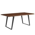 thumbnail image 2 of Modway Viggo 74" Live Edge Acacia Wood and Metal Dining Table in Black/Walnut, 2 of 10