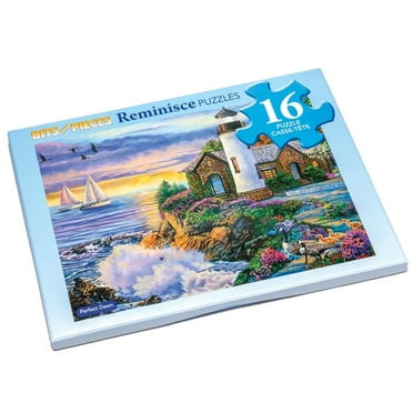 Bits and Pieces 16 Piece Jigsaw Puzzle for Seniors “Perfect Dawn” by Laura Glen Lawson 10"x13"