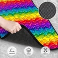 thumbnail image 3 of Lsque Bright Rainbow Print 4-Piece Floor Mats, Heavy-Duty Rubber Liners, Anti-Slip Design, All-Season Automotive Protection, Vehicles, Cars, Trucks, and SUVs, 3 of 7