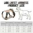 thumbnail image 2 of Dog Harness for Large Dogs,No Pull Pet Harness with Easy Walking Reflective Strips and Control Handle,Khaki,XL, 2 of 5
