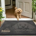 thumbnail image 2 of PABUBE Outdoor Doormat, Poodle Welcome Mat, Heavy Duty Durable Doormat Outdoor Entrance, Non-Slip Dirt & Mud Trapper Outdoor Mat for Front Doors, 2 of 10