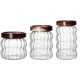 thumbnail image 2 of Transparent Glass Storage Jars with Airtight Lid for Food 3 Pieces Multipurpose Containers, 2 of 5