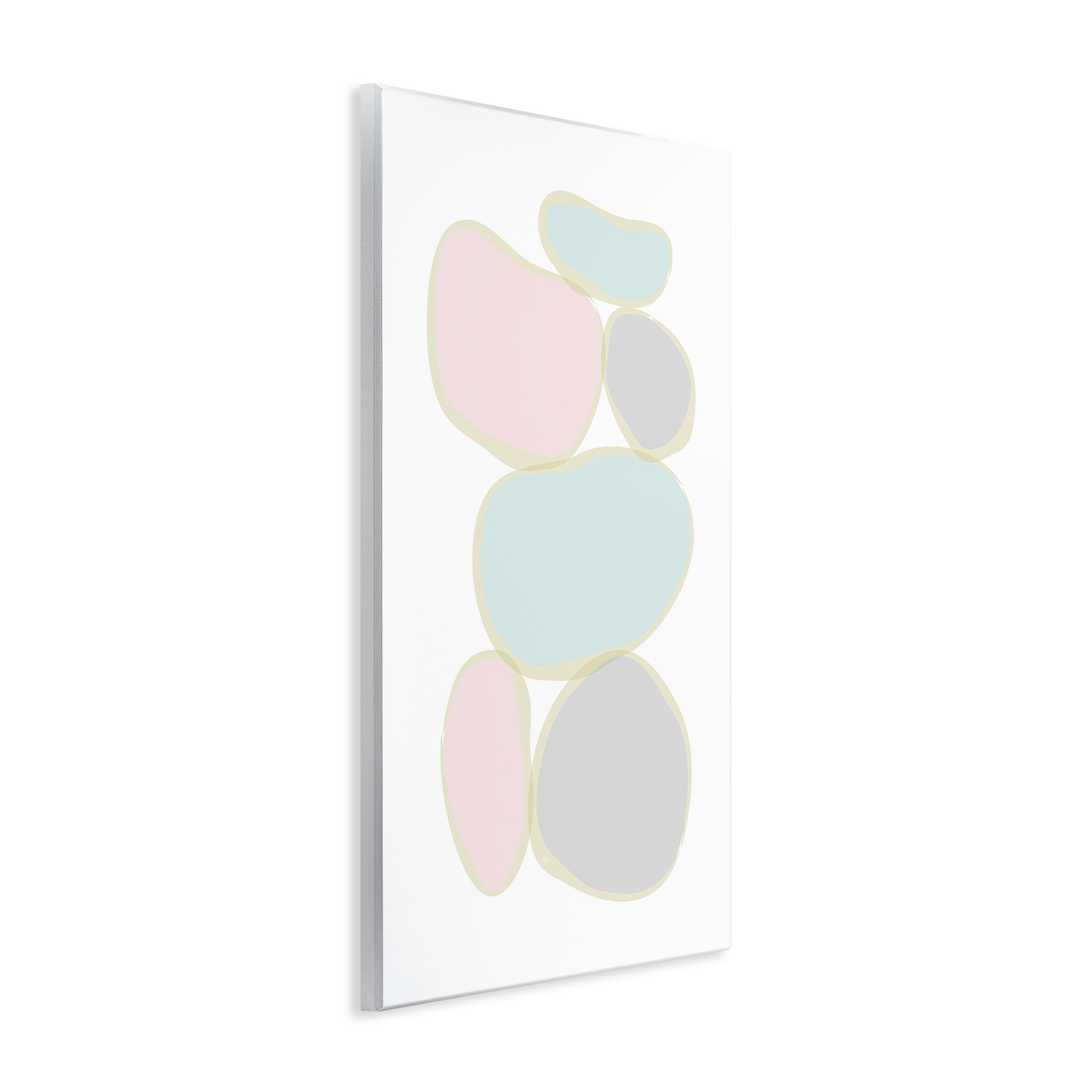 Stupell Industries Circular Pastel Shapes Abstract Painting Unframed Art Print Wall Art, 10 x 15