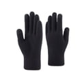 thumbnail image 1 of 1 par de guantes de pantalla táctil para hombre, guantes de felpa gruesos, guantes de invierno para dedos, negro, 1 of 4