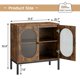 thumbnail image 3 of Yeshouse aparador independiente de 79 cm de ancho con puerta de cristal, estante ajustable y patas resistentes, almacenamiento compacto para cocina, pasillo o sala de estar, diseño moderno y funcional, 3 of 9