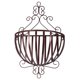 thumbnail image 1 of Macetero de hierro de estilo europeo para pared, soporte semicircular para macetas (bronce), 1 of 5