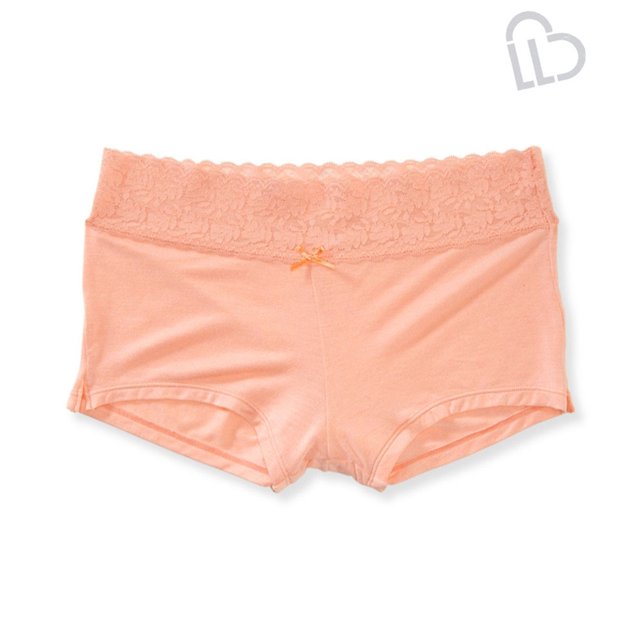 Aeropostale Womens Modal Lace Boy Shorts Bragas, Naranja, Small Aeropostale Pantalones cortos de chico