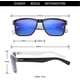 thumbnail image 4 of Gafas de sol Gafas de sol deportivas para hombres, marco polarizado Gafas de sol polarizadas cuadradas de moda Gafas de sol para hombres al aire libre Azul oscuro Feliz Sencillez, 4 of 4