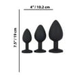 thumbnail image 4 of Me You Us Trio of Jewels 3-Piece Training Anal Plug Set, Black, 4 of 4