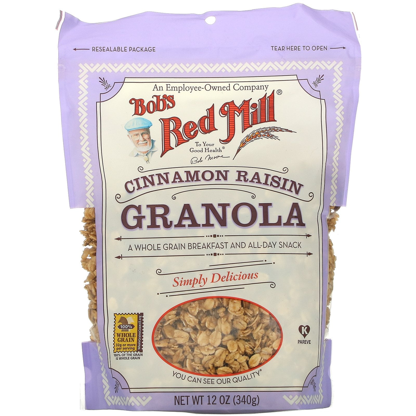 Bob's Red Mill, Granola, Cinnamon Raisin, 12 oz