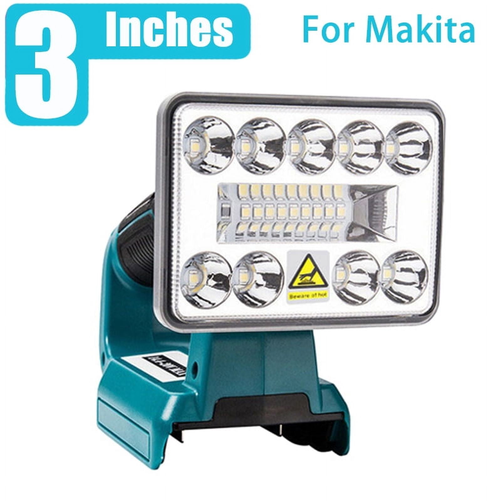 3 Inch Car Work Lamp Li-ion Battery Adapter USB Charger Work Light For Makita For DeWalt For Bosch For Milwaukee Craftsman black decker Lithium Battery