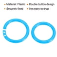 thumbnail image 4 of Unique Bargains 1.1' OD 0.8' ID Loose Leaf Rings Binder Ring Plastic for Book DIY Scrapbook Notebook, Blue 50 Pack, 4 of 5
