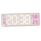 thumbnail image 2 of Reloj despertador LED para dormitorio, reloj de escritorio electrónico con repetición de alarma, pantalla de temperatura de 9 X 1,4 X 3 para niños,, 2 of 9