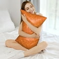 thumbnail image 5 of Disketp Orange Glitter Satin Pillowcase For Hair And Skin - Satin Pillow Cases Standard Size 20x30 Inches With Zipper,Gifts For Women Men, 5 of 8