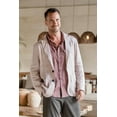 thumbnail image 2 of NOVICA Men's linen blazer, 'Men at Work', 2 of 11