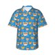 thumbnail image 1 of Fotbe Corgi Dog Face Camisa Hawaiana para Hombre Unisex – Camisa Casual de Verano con Botones de Manga Corta de Algodón y Lino,Medium, 1 of 7