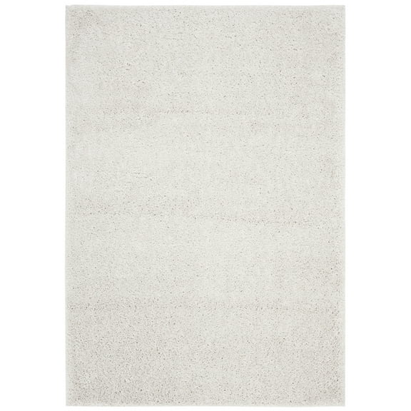 SAFAVIEH August Carlene Solid Plush Shag Area Rug, Beige, 12' x 15'