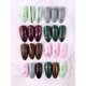 thumbnail image 2 of 12 Sheets Gold Silver Metal Nail Stickers, Metallic Curve Strip Line Nail Decal Self-Adhesive 3D Wave Design DIY Decoration for Women Girls, 2 of 4