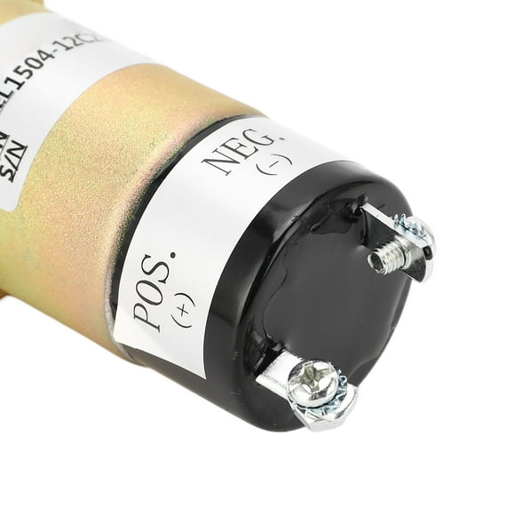 2 Terminals Shutoff Solenoid Valve Stainless Steel Engine Stop Valve for Kubota DF 750 Engine DC12V