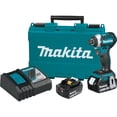 thumbnail image 1 of Destornillador de impacto Makita XDT14T, 18 V, 3 velocidades, 5 Ah, sin escobillas, 1 of 6