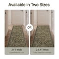 thumbnail image 5 of DEORAB 5x7 Area Rugs Boho Print Pattern Olive Low Pile Lightweight Indoor Washable Non Slip Rug for Living Room, Bedroom, 5 of 8
