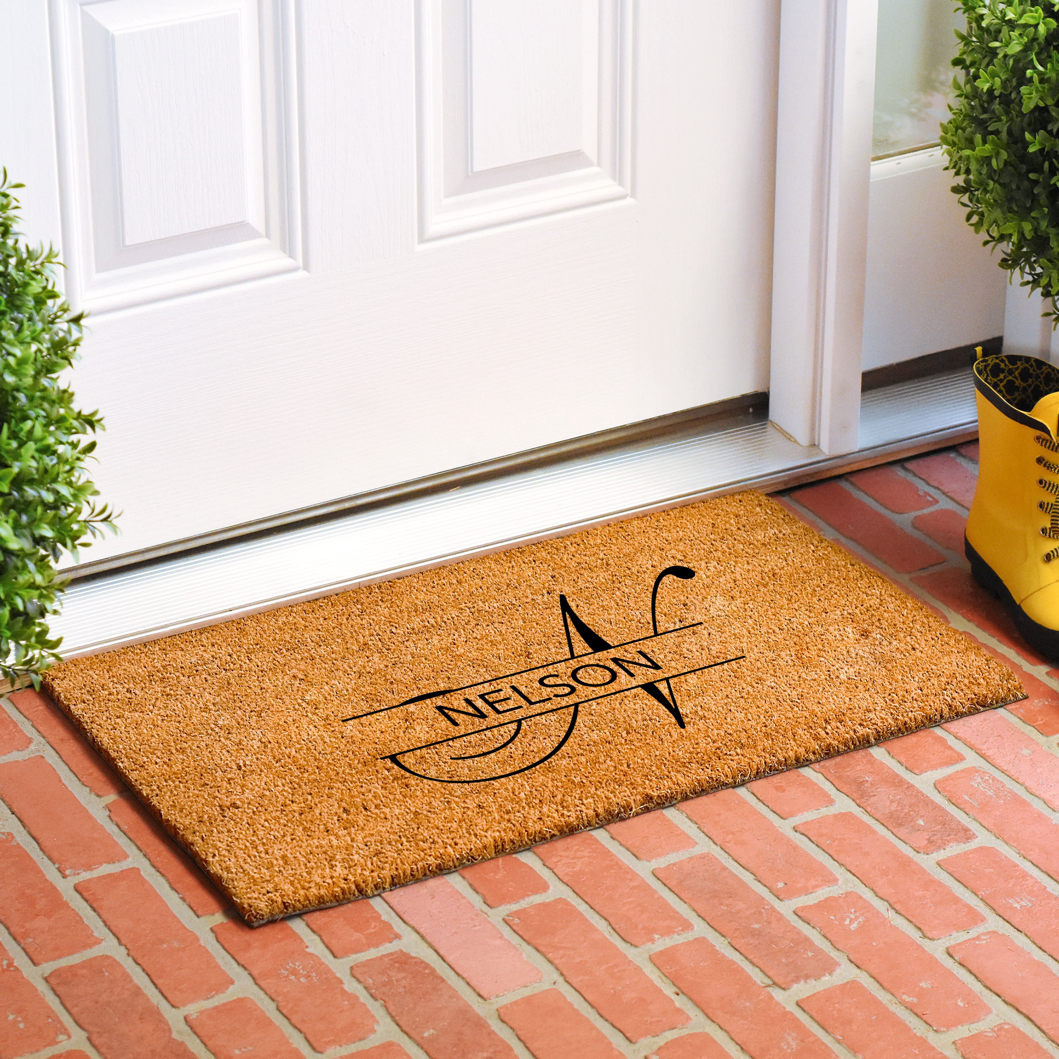 Calloway Mills 111141729 Nelson Personalized Doormat 17" x 29"