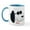 White/Blue Inside, variant on CafePress - Snoopy Sunglasses Emoji - 11 oz Ceramic Mug - Novelty Coffee Tea Cup