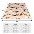 thumbnail image 5 of Bingfone Beagle Dog On Brown Print Flannel Fleece Blanket Throw Blanket For Bed,Sofa,Couch,Travel,Camping(40"X30"), 5 of 9