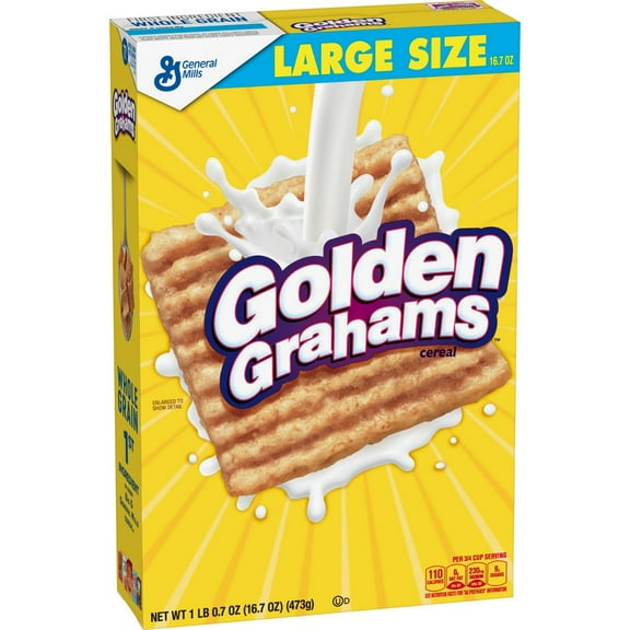 Golden Grahams Cereal with Whole Grain, 16.7 Oz (Pack of 8)