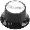 thumbnail image 3 of Guitar Knobs 2 Volumes and 2 Tones Silver Top Hat, 3 of 7