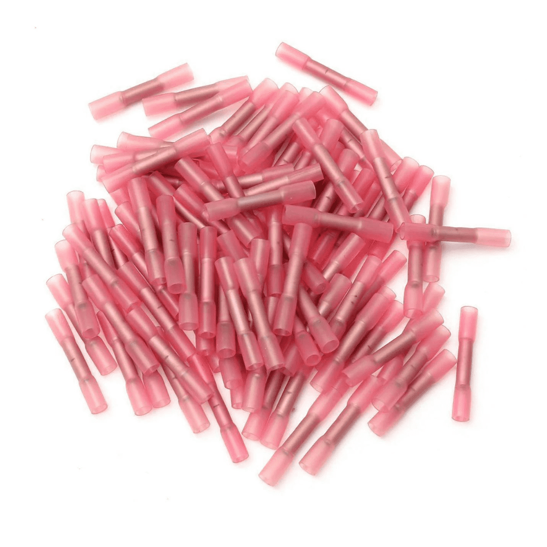 Heat Shrink Butt Connectors 18/22ga;50/bag;red