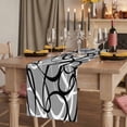 thumbnail image 2 of Table Runners 72 Inches Long Dress Scarves, Grey Geometric Farmhouse Kitchen Table Runner, Coffee Tablerunners, Retro Black White Abstract Striped Lines 14x72 Inch, 2 of 9