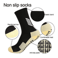 thumbnail image 2 of Set 2 Par Calcetines  Bloosom Antideslizantes Con Espinilleras Para Fútbol Negro, 2 of 4