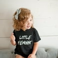 thumbnail image 2 of Love Bubby T-Shirt for Kids - Little Feminist (Unisex, Black, 4T), 2 of 7