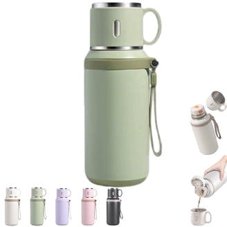 EARKITY Water Bottle - Vacuum Insulated Thermos Thermal Water Bottle Travel Coffee  Mug with Safety Buckle Lid Stainless Steel Leak Proof Tumbler Thermo Flask,  Compact Type & One Touch Open - Walmart.com