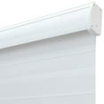 thumbnail image 3 of Lumi Cordless Zebra Blinds White/ Gray Fabric Roller Light Filtering 39 W x 72 H Inches - White, 3 of 5